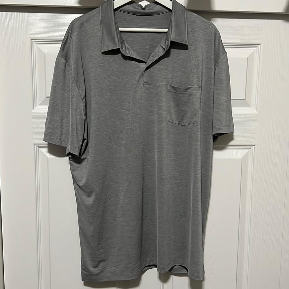 Vuori Zephyr Polo Gray - Size XXL